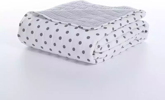 Nef-Nef Homeware Donter Κουβερλί Ημίδιπλο Microfiber Grey 180x240cm