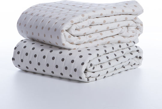 Nef-Nef Homeware Donter Κουβερλί Ημίδιπλο Microfiber Beige (95) 180x240cm