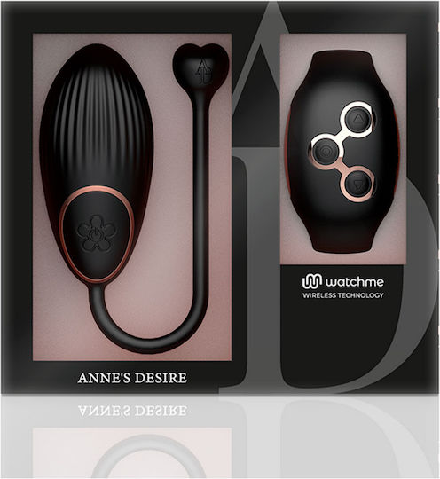 WatchMe Mini Δονητής Egg με Απομακρυσμένο Έλεγχο 7cm Μαύρος