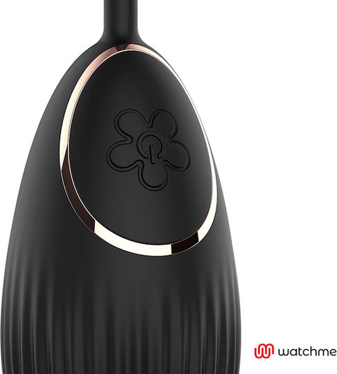 WatchMe Mini Δονητής Egg με Απομακρυσμένο Έλεγχο 7cm Μαύρος