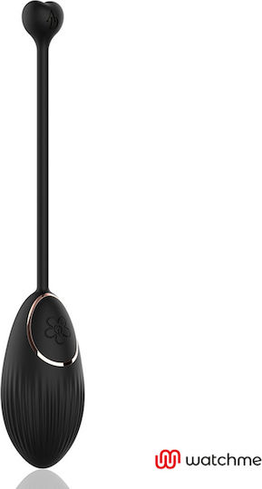 WatchMe Mini Δονητής Egg με Απομακρυσμένο Έλεγχο 7cm Μαύρος