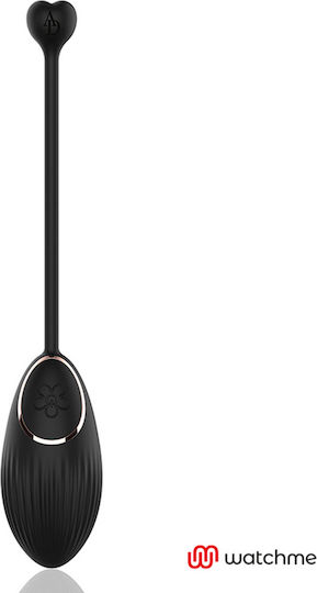 WatchMe Mini Δονητής Egg με Απομακρυσμένο Έλεγχο 7cm Μαύρος