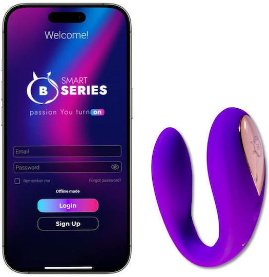 Vibrator for Couples with Remote Control Purple