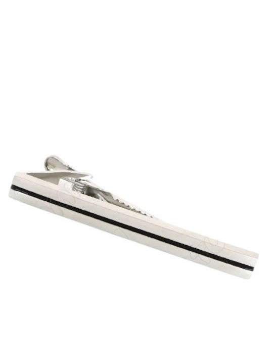 Ascot Steel Tie Clip Silver