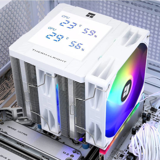 Thermalright Peerless Assassin 120 Ψύκτρα Επεξεργαστή για Socket AM5/1200/115x/1700 με ARGB Φωτισμό Λευκή