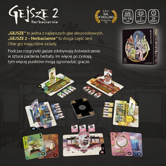 Board Game Imperial Geisha Artisan Tea Blend for 2 Players 10+ Years Old (PL) Nasza Ksiegarnia