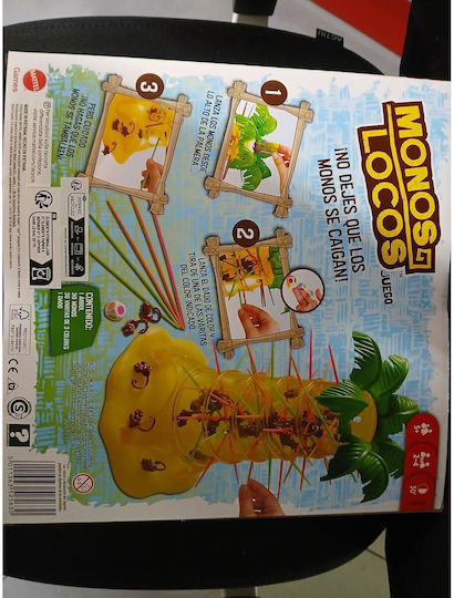 Board Game Monos Locos for 2-4 Players 5+ Years Old (ES) Mattel