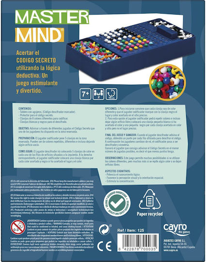 Joc de Societate Master Mind Colours pentru 2 Jucători 7+ Ani 125 (EN) Cayro