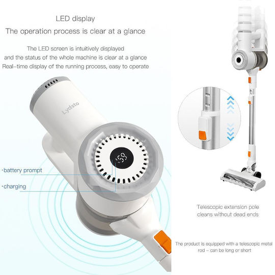 Xiaomi Lydsto V9 Wiederaufladbar 2-in-1 Staubsauger Stick & Handgerät 25.2V Weiß