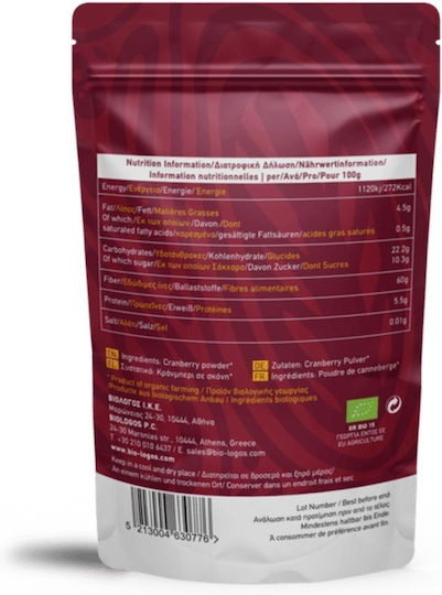 Bio-Logos Cranberry Pulver Bio 80g