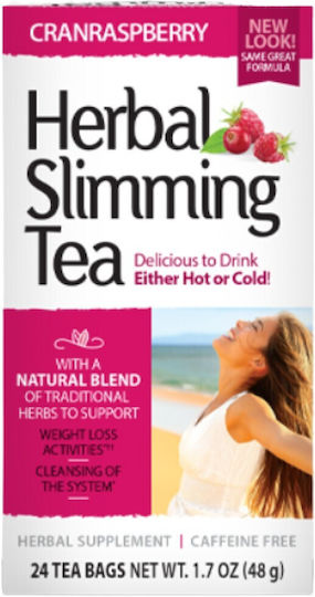 21st Century Herbal Slimming Tea Cranraspberry Weight Loss Tea Red Cranberry Raspberry 24 B
