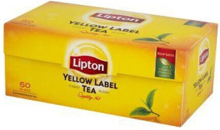 Lipton Черен Чай Yellow Label 50 Чанти 100гр 1бр
