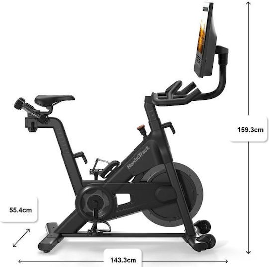 NordicTrack S24 04-470-062 Όρθιο Ποδήλατο Γυμναστικής Μαγνητικό με Ροδάκια