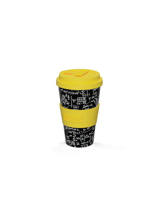 iDrink Math R-PET Κούπα Πλαστική με Καπάκι Πολύχρωμη 435ml