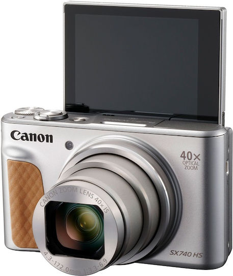 Canon PowerShot SX740 HS Lite Компактен Фотоапарат 20.3МР Оптично Увеличение 40x Сребриста