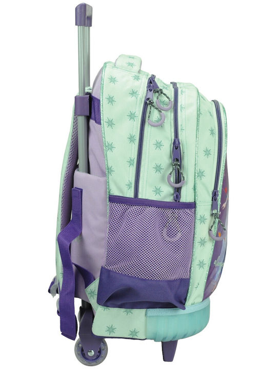 Gim Frozen School Trolley Bag Elementary Multicolour With Water Bottle Holder 27 Litre 2021