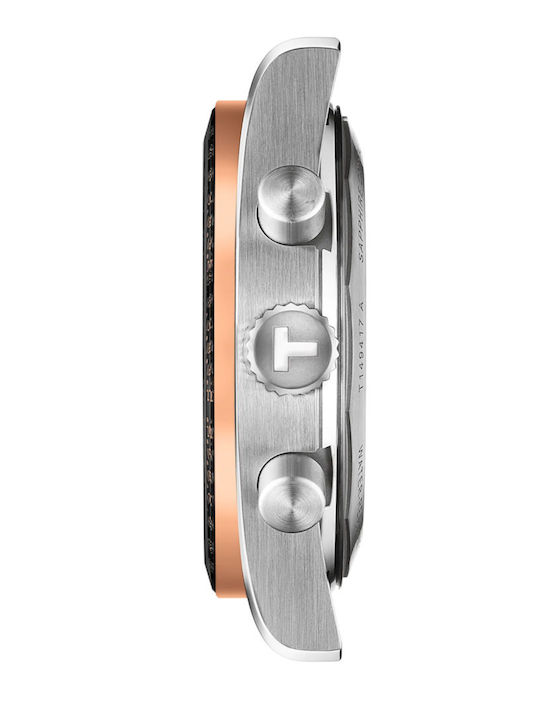 Tissot Men's Watch 40mm Chronograph Battery with Metal Bracelet