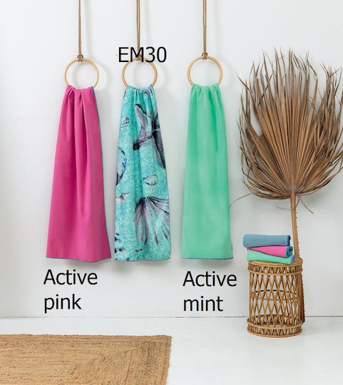 Palamaiki Microfiber Towels Body 200gr/m² Turquoise 160x90cm