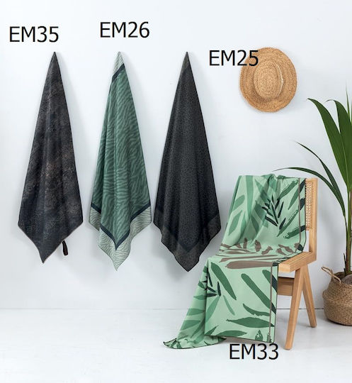 Palamaiki Microfiber Body Towel 200gr/m² Green 160x90cm