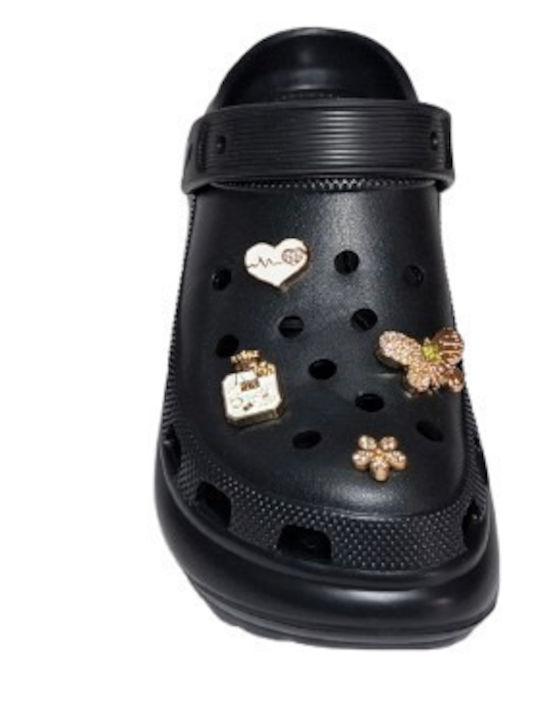 Adam's Shoes Femei Sabot Negre