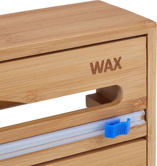 Relaxdays Distribuitor De Role Montat Pe Perete Din Lemn Maro 23.5x9cm 10046720