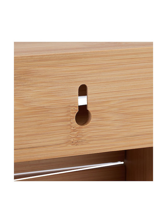 Relaxdays Distribuitor De Role Montat Pe Perete Din Lemn Maro 23.5x9cm 10046720