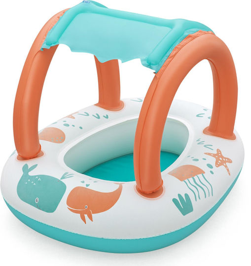 Bestway Swimtrainer Swim Ring Length 78cm With White Sunshade