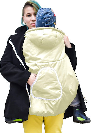 Winter-Rucksackabdeckung Beige Kapuze Tasche