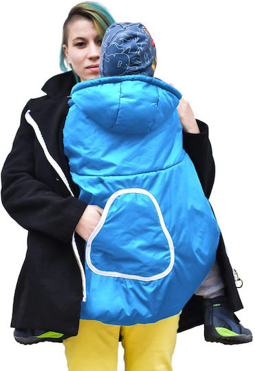 Winter-Rucksackabdeckung Hellblau Kapuze Tasche