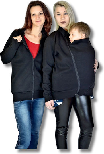 Schwarze Babytrage Wickel