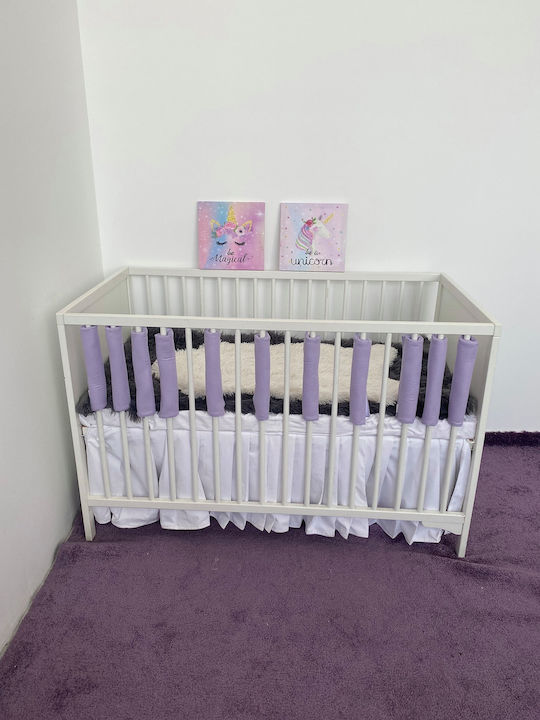 Individual Crib Bumpers Purple