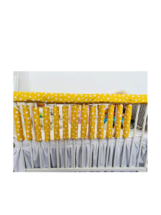 Individual Crib Bumpers Yellow Stars