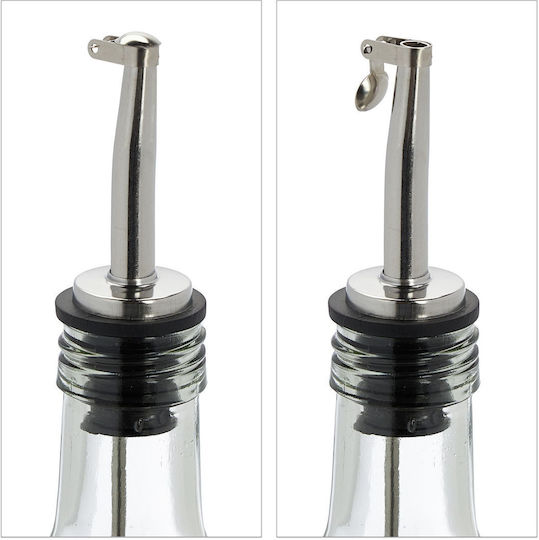 Relaxdays Öl- & Essigspender-Set Glas mit Ausgießer 500ml
