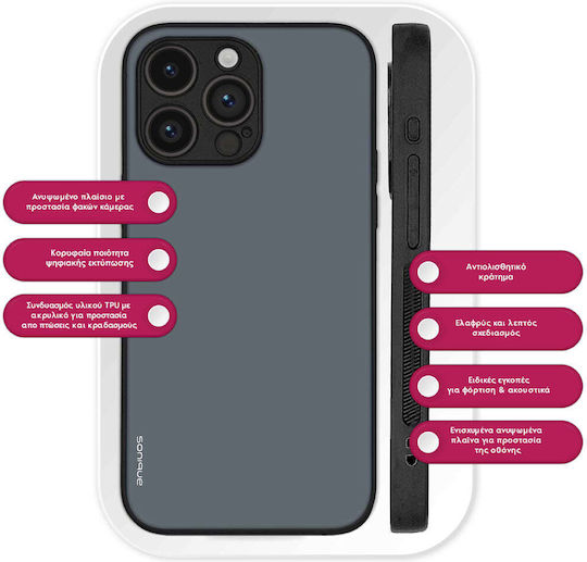 Sonique Colorbloc Series Case for Realme C51 Realme C53 Realme Note 50 Blue Grey