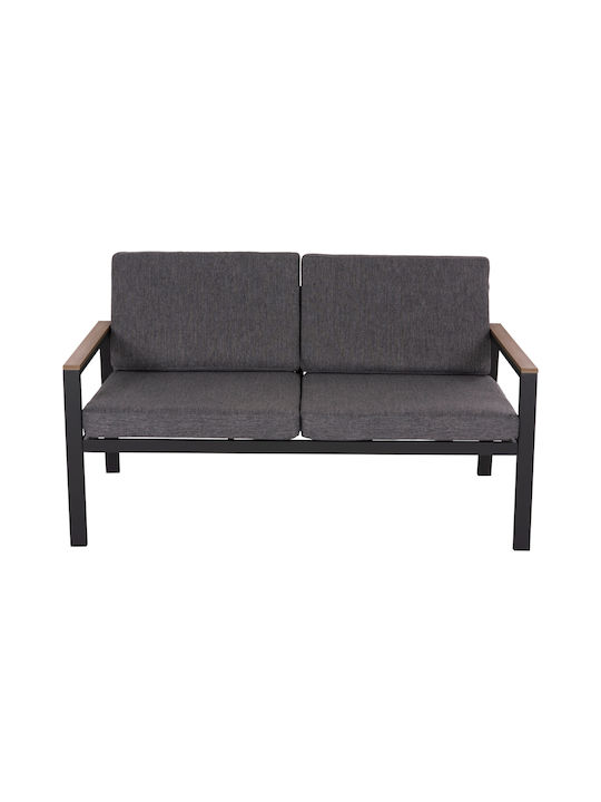 Safin Doppelsitzer Sofa Anthrazit 140x70x77cm
