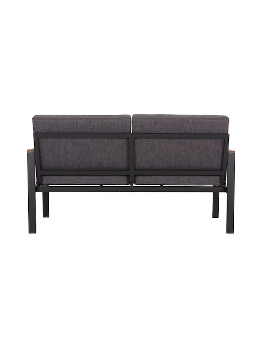 Safin Doppelsitzer Sofa Anthrazit 140x70x77cm