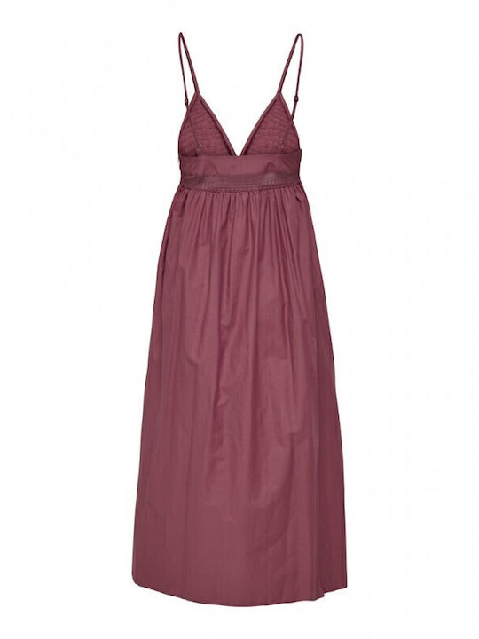 Briar Summer Midi Dress Earth Red