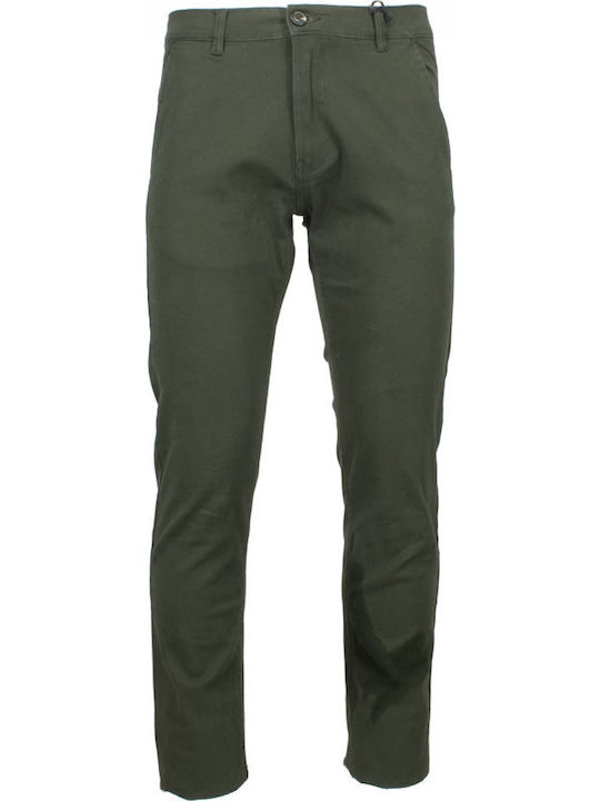 Παντελόνι Chino σε Κανονική Εφαρμογή Olive Green