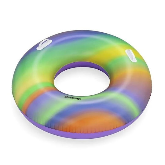 Leagăn gonflabil curcubeu cu mânere Bestway Ø119 cm multicolor