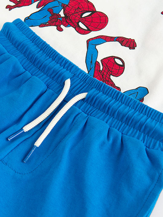 Kids' Set with Shorts Summer 2pcs Blue Spiderman