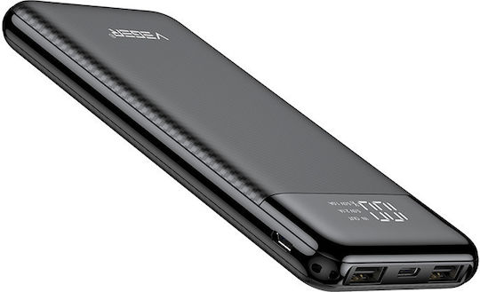 Veger L11 Power Bank 10000mAh with USB-A Port and USB-C Port Black