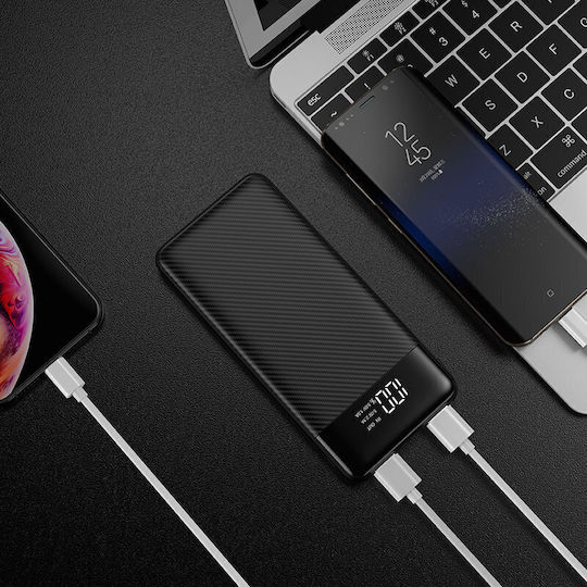 Veger L11 Power Bank 10000mAh with USB-A Port and USB-C Port Black