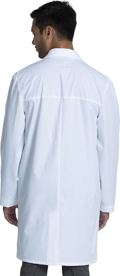 Cherokee Men's White Medical Dressing Gown Cotton and Polyester