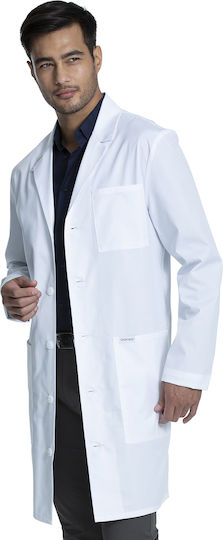 Cherokee Men's White Medical Dressing Gown Cotton and Polyester