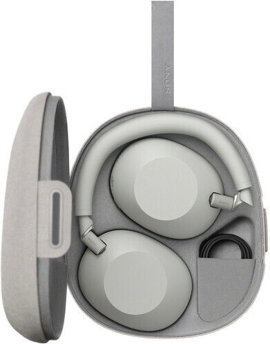 Sony WH-1000XM6 Wireless / Wired Over Ear Headphones with 30 hours of Operation and Quick Charge Platinum Silver