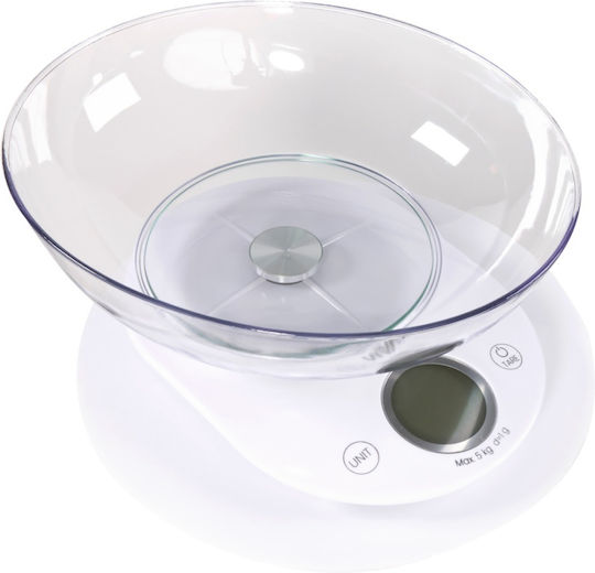 Vivax Digitale Küchenwaage mit Eimer bis 5kg Weiße