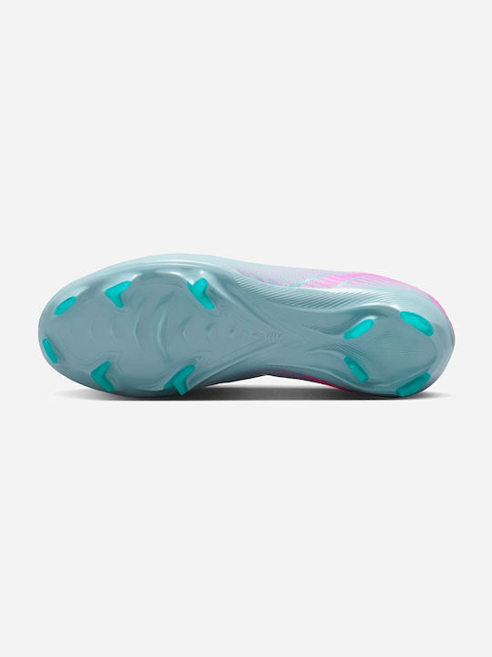 Mercurial Vapor 16 Pro FG Kids Soccer Cleats Molded Outsole Light Blue