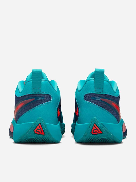 Giannis Freak 6 Kids Sports Shoes Basketball with Laces Blue