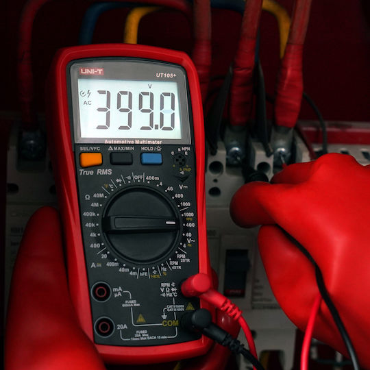 Uni-T Ψηφιακό Πολύμετρο True RMS με Μέτρηση AC / DC / Αντίστασης UT105+