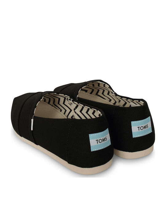 Recycled Cotton Alpargata Men's Espadrilles in Black Color